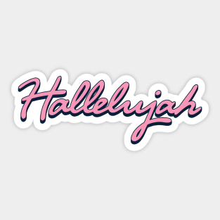 Christian Apparel Clothing Gifts - Hallelujah Sticker